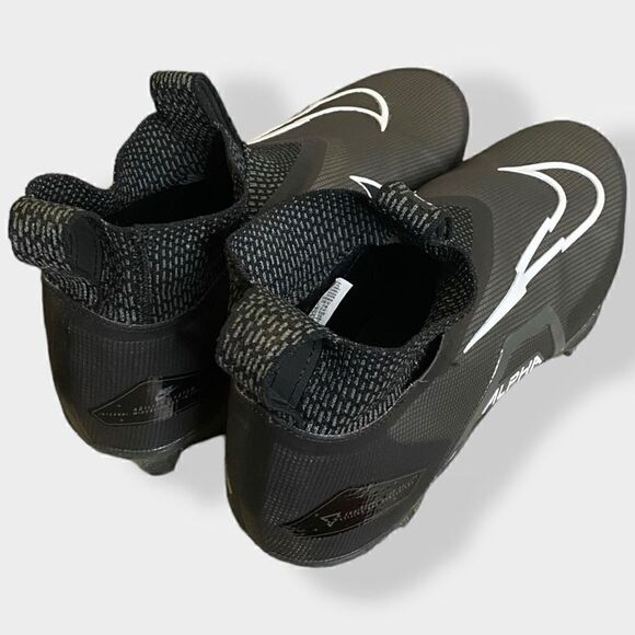 Nike Alpha Menace Elite Flyknit 3 Black Football Cleats CT6648-010 Mens size 11 - Picture 5 of 10